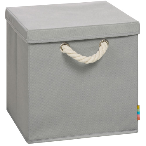 (Storanda) Aufbewahrungsbox LEO + Deckel | Faltbox | 30x30x30 cm